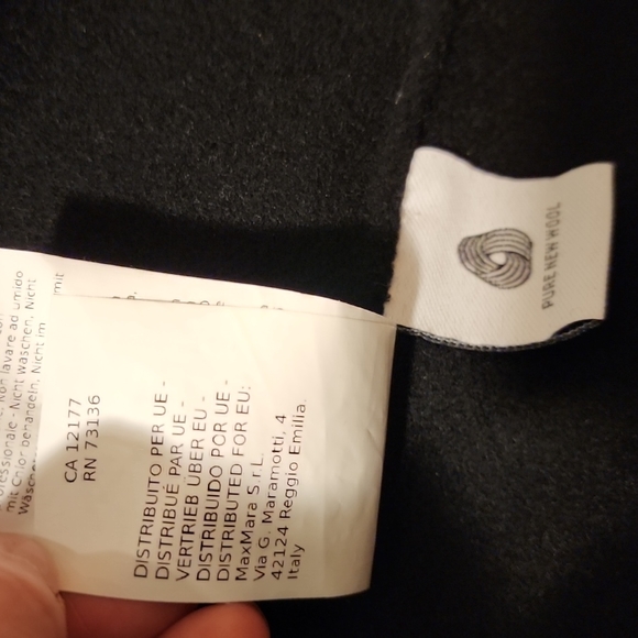 ['S Max Mara] MaxMara New w/ Tag, Never Worn, Wool Belted Coat, US 6 - Picture 8 of 14